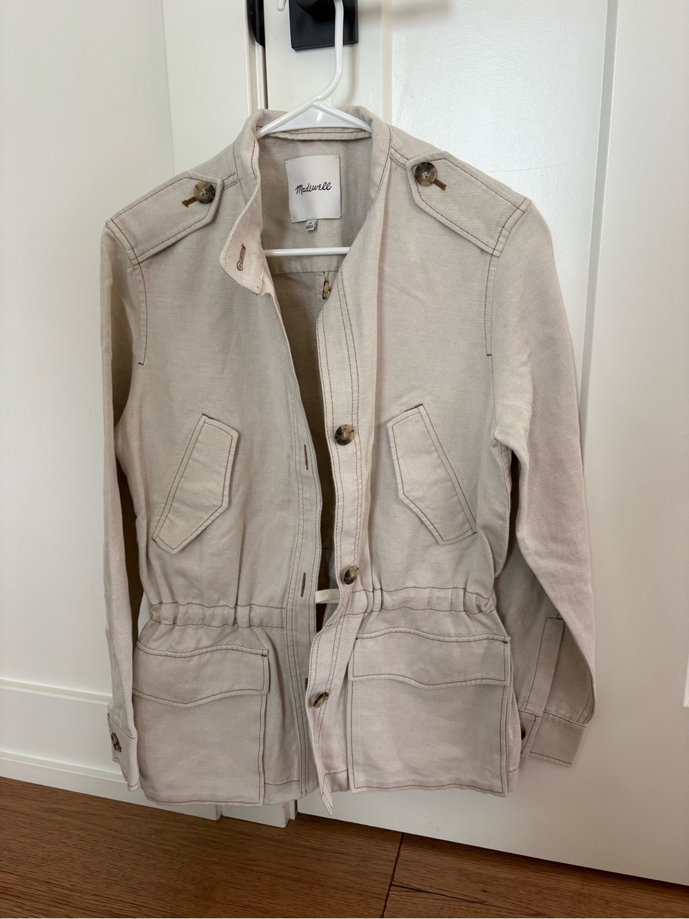 Madewell Utility Jacket in Light Beige